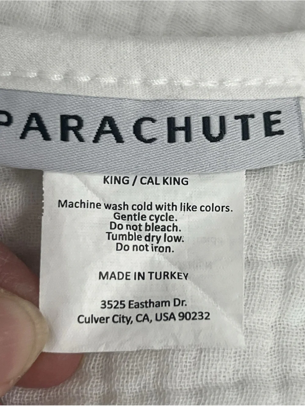 $309 Parachute Cloud Organic Cotton Quilt White King/California King White